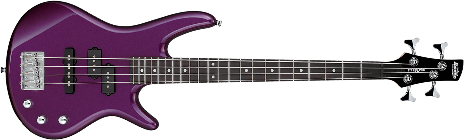Ibanez Gsrm20 Mpl Mikro Gio Pur - Metallic Purple - E-Bass für Kinder - Main picture