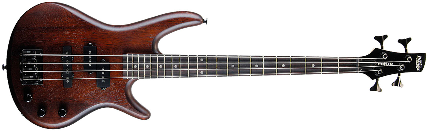 Ibanez Gsrm20bgb Mikro - Walnut Flat - E-Bass für Kinder - Main picture