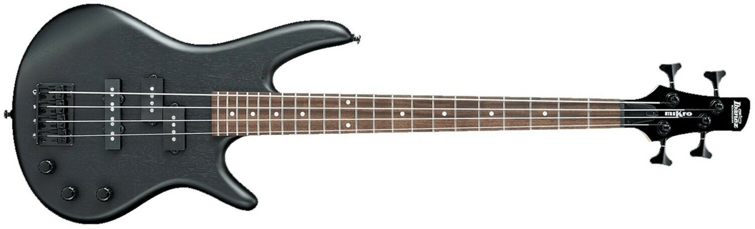 Ibanez Gsrm20bwk Mikro - Weathered Black - E-Bass für Kinder - Main picture