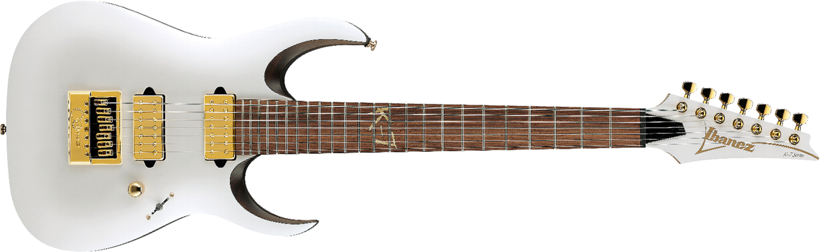 Ibanez Head K7yang Signature 7c 2h Dimarzio Ht Rw - White - Signature-E-Gitarre - Main picture