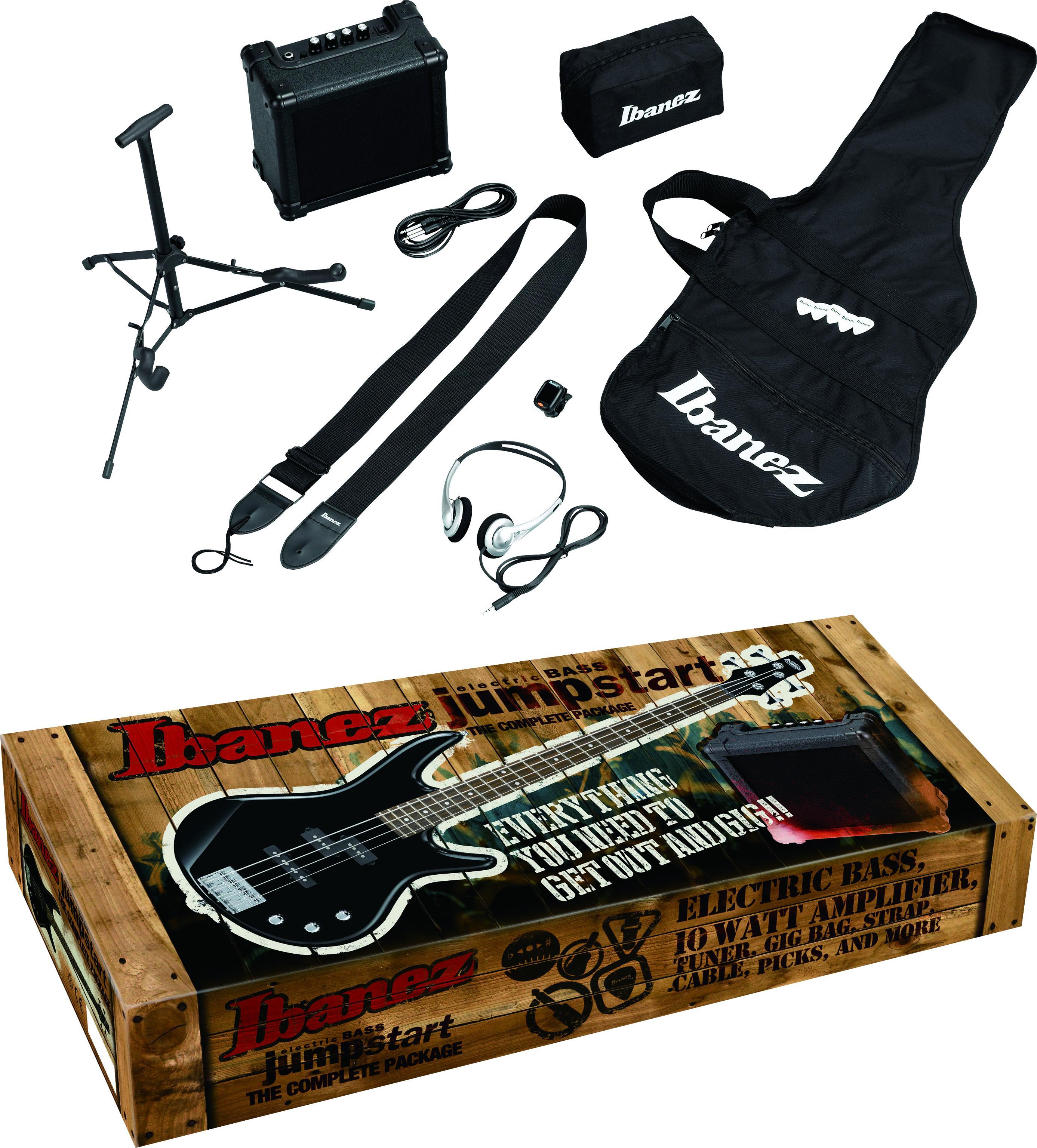 E-bass set Ibanez IJSR190 Jumpstart Pack - Walnut sunburst