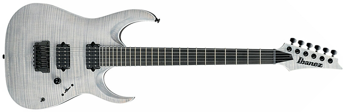 Ibanez Iron Label Rgaix6fm Wff Hh Dimarzio Ht Eb - White Frost Flat - E-Gitarre in Str-Form - Main picture