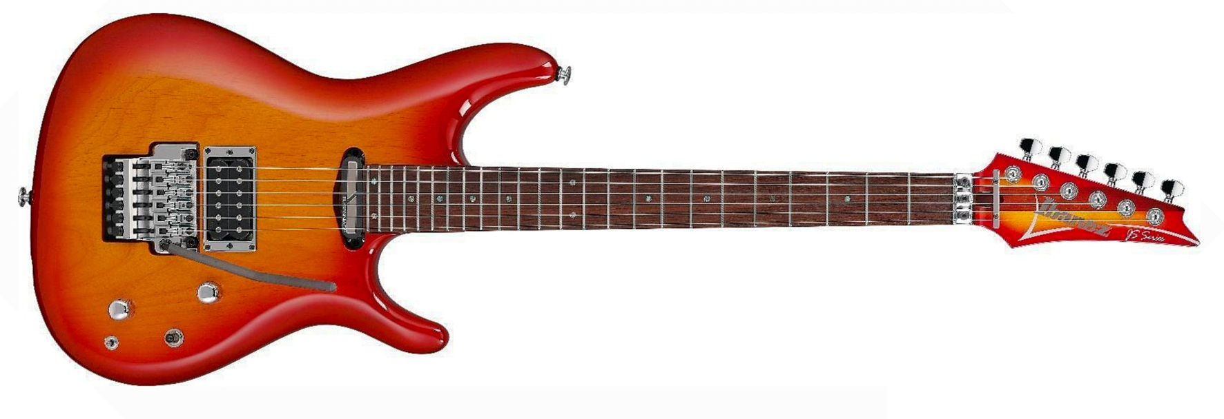 Ibanez Joe Satriani J2470 Cs Prestige Jap Signature 2h Dimarzio / Sustainiac Fr Rw - Cherry Sunburst - Signature-E-Gitarre - Main picture