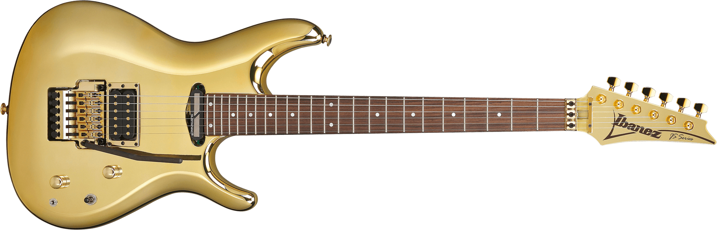 Ibanez Joe Satriani Js1gd Jap Signature 1h Sustainiac Fr Rw - Gold - E-Gitarre in Str-Form - Main picture
