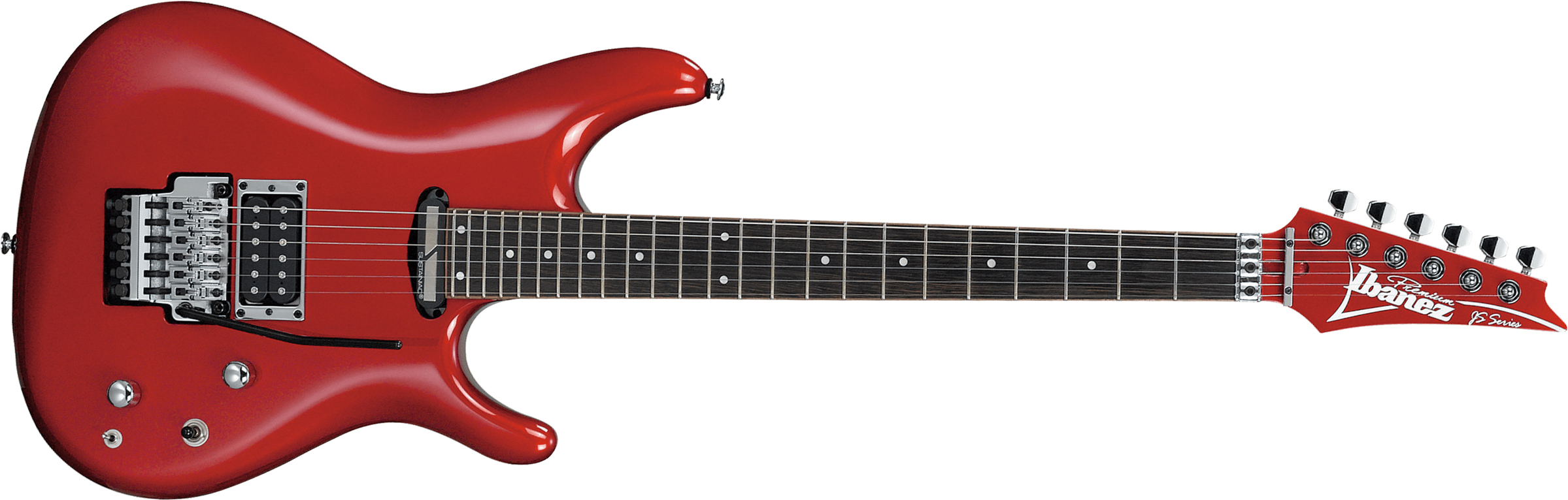 Ibanez Joe Satriani Js240ps Ca Signature Hst Dimarzio Sustainiac Fr Pp - Candy Apple - E-Gitarre in Str-Form - Main picture