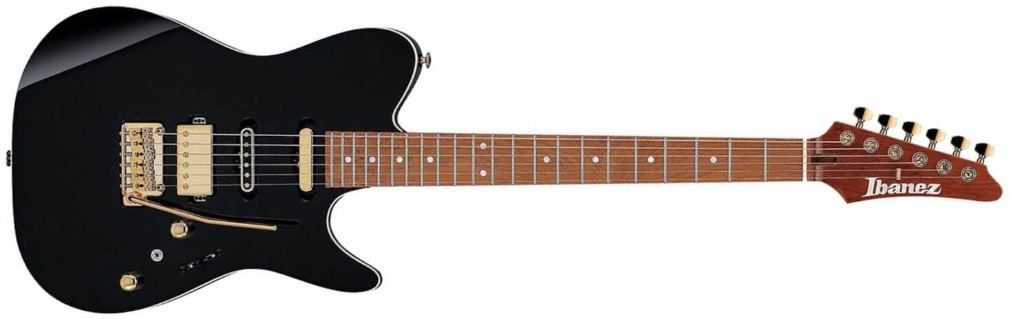 Ibanez Lari Basilio Lb1 Bk Jap Signature Hss Trem Mn - Black - Signature-E-Gitarre - Main picture