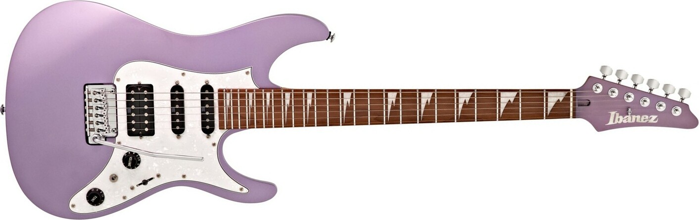 Ibanez Mario Camarena Mar10 Lmm Premium Signature Hss Trem Mn +housse - Lavender Metallic Matte - E-Gitarre in Str-Form - Main picture