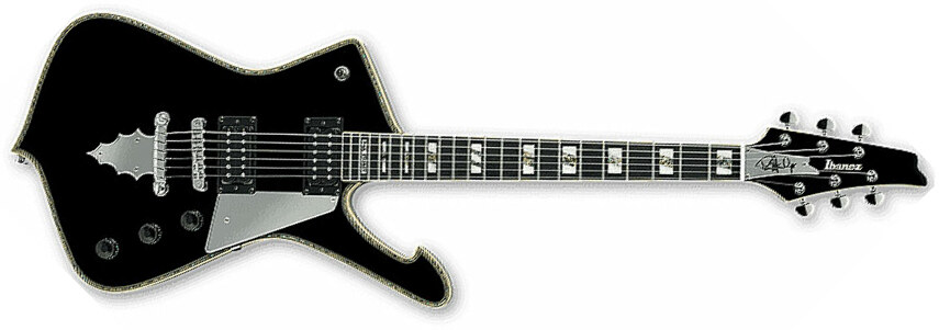 Ibanez Paul Stanley Ps120 Bk Signature Hh Seymour Duncan  Ht Eb - Black - E-Gitarre aus Metall - Main picture