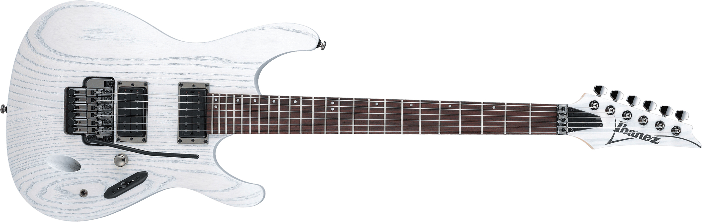 Ibanez Paul Waggoner Pwm20 Signature Hh Fr Rw - White Stain - E-Gitarre in Str-Form - Main picture
