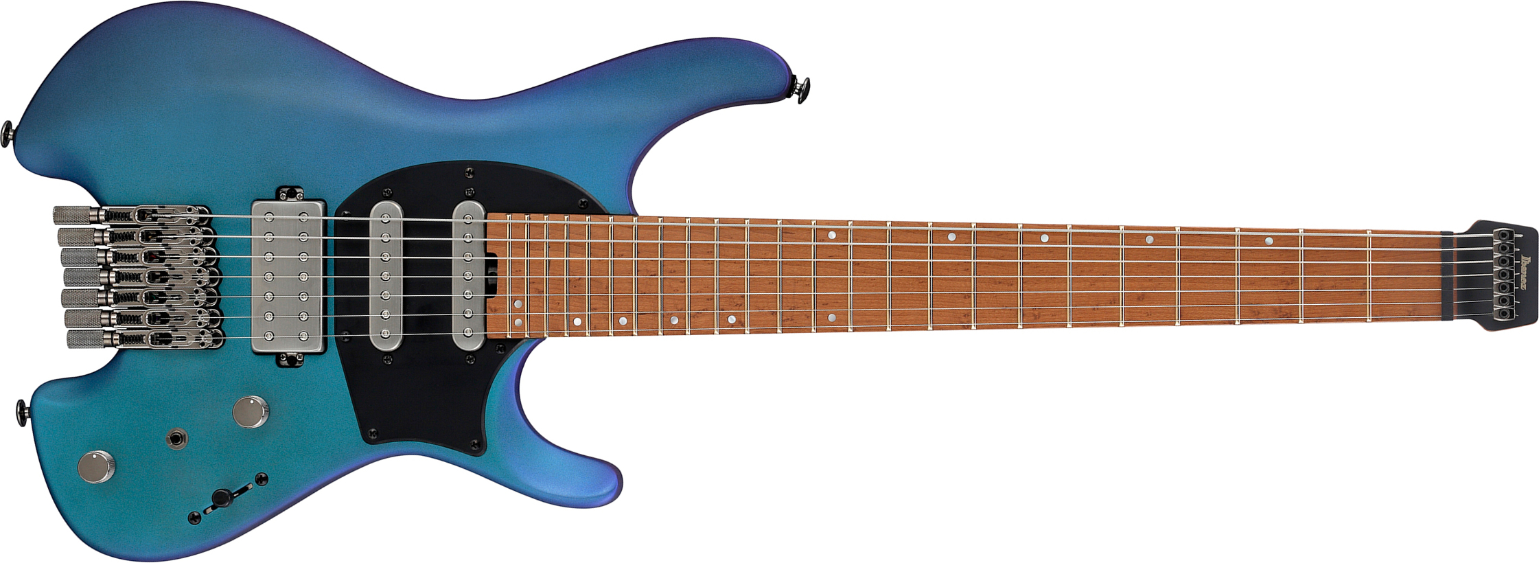 Ibanez Q547 Bmm Quest 7c Hss Ht Mn - Blue Chameleon Metallic Matte - 7-saitige E-Gitarre - Main picture