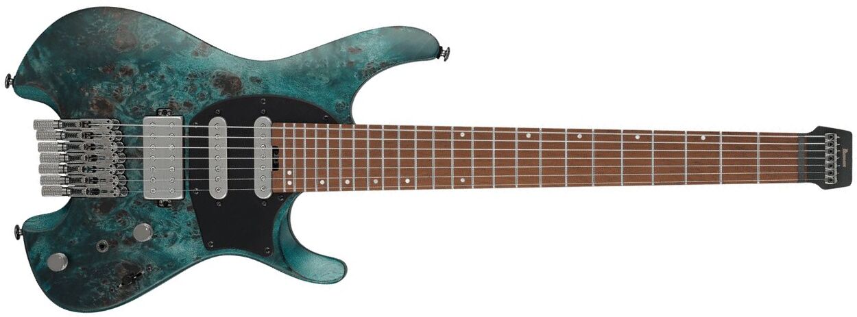 Ibanez Q547pb Col Quest Standard 7c Hss Ht Mn - Cosmic Blue Low Gloss - Elektrische Reisegitarre - Main picture