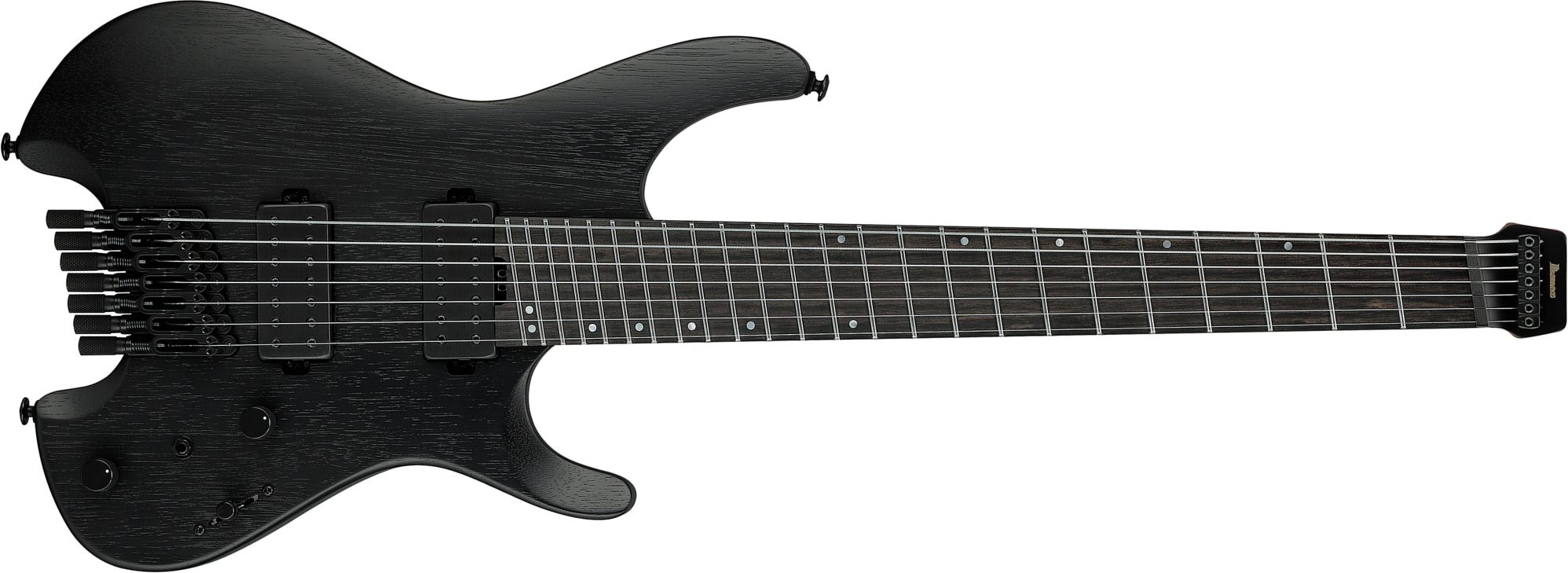 Ibanez Qx527b Wk Quest 7c 2h Ht Eb - Weathered Black - Double Cut E-Gitarre - Main picture