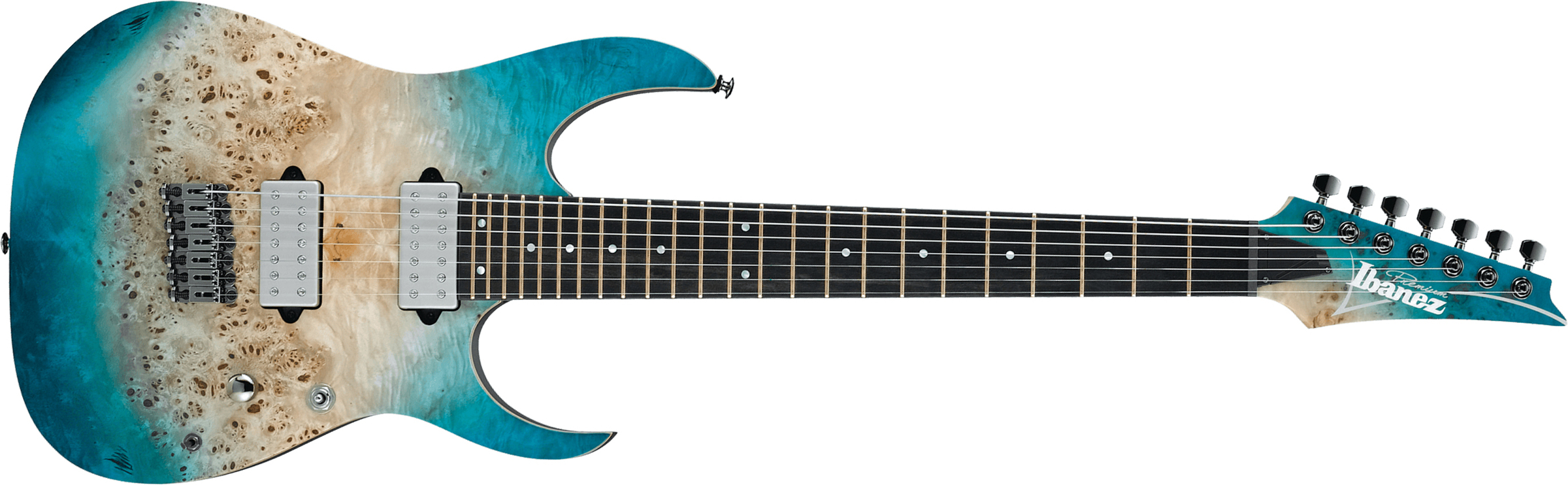 Ibanez Rg1127pbfx Cif Premium 7-cordes Hh Ht Eb +housse - Caribbean Islet Flat - 7-saitige E-Gitarre - Main picture