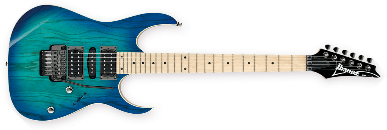 Ibanez Rg370ahmz Bmt Standard Hsh Fr Mn - Blue Moon Burst - E-Gitarre in Str-Form - Main picture