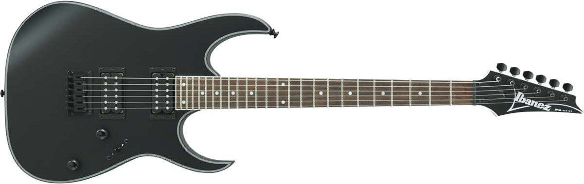 Ibanez Rg421ex Bkf Standard Hh Ht Jat - Black Flat - E-Gitarre in Str-Form - Main picture