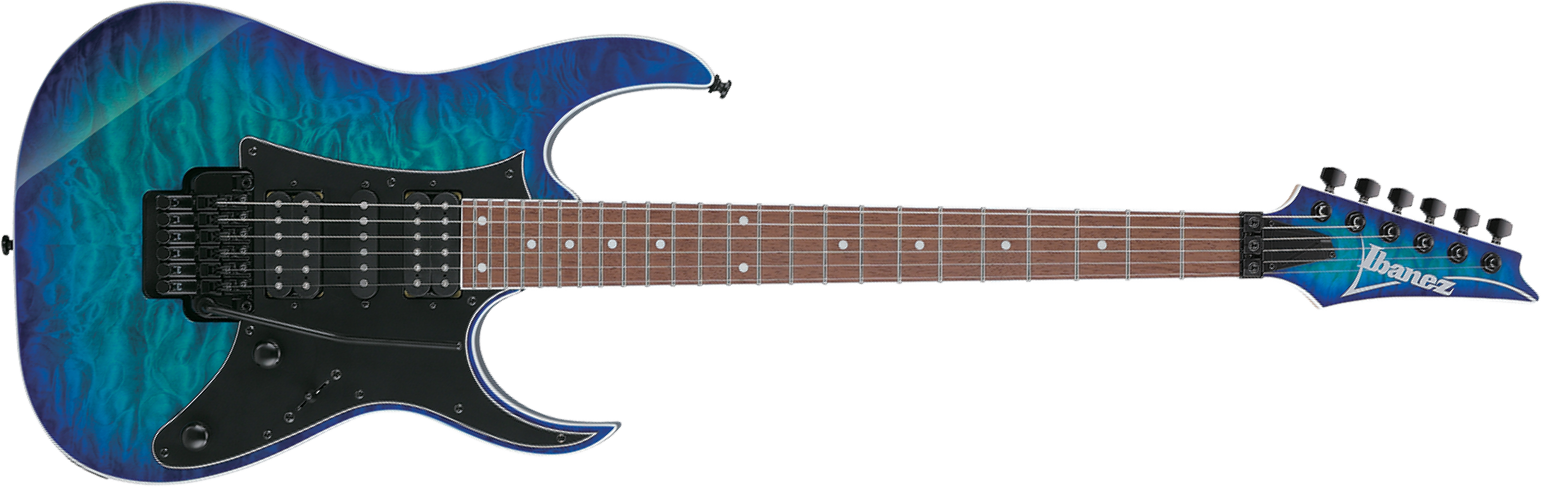 Ibanez Rg450qmb Spb Standard Hsh Trem Jat - Sapphire Blue - E-Gitarre in Str-Form - Main picture