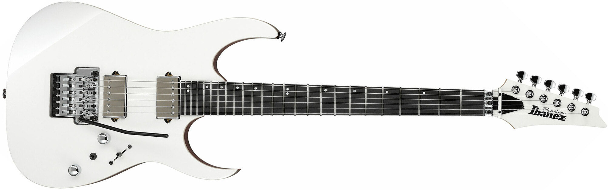 Ibanez Rg5320c Pw Prestige Jap 2h Dimarzio Fr Eb - Polar White - E-Gitarre in Str-Form - Main picture