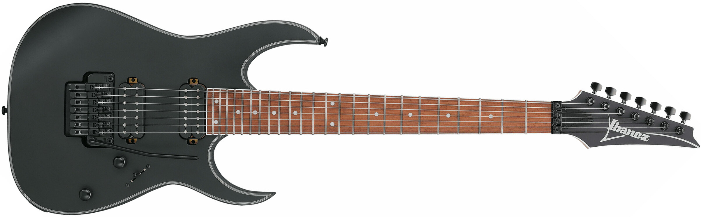 Ibanez Rg7420ex Bkf Standard 7c 2h Ht Jat - Black Flat - 7-saitige E-Gitarre - Main picture