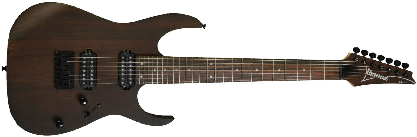 Ibanez Rg7421 Wnf Standard 7c 2h Ht - Walnut Flat - 7-saitige E-Gitarre - Main picture