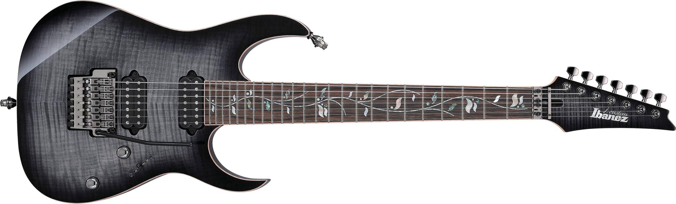 Ibanez Rg8527 Bre J.custom Jap 7c 2h Dimarzio Fr Eb - Black Rutile - 7-saitige E-Gitarre - Main picture