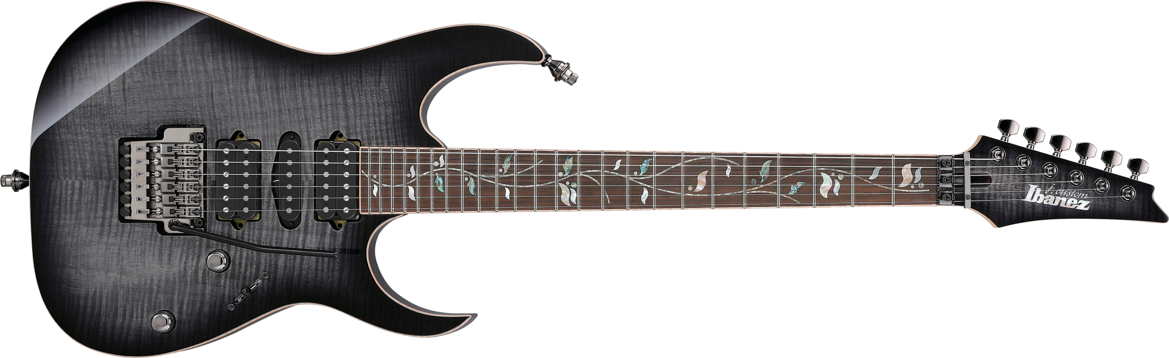 Ibanez Rg8570 Bre J.custom Jap Hsh Dimarzio Fr Eb - Black Rutile - E-Gitarre in Str-Form - Main picture