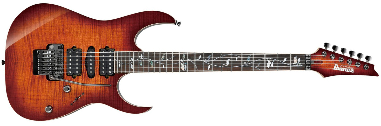 Ibanez Rg8570 Bsr J.custom Jap Hsh Dimarzio Fr Rw - Brownish Sphalerite - E-Gitarre in Str-Form - Main picture