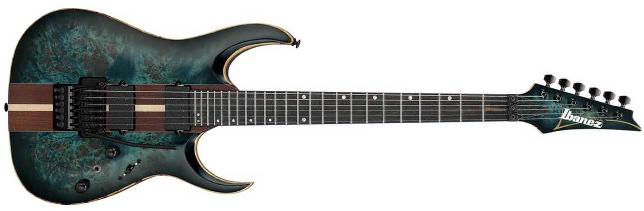 Ibanez Rga20p1pb Cul Premium 2h Dimarzio Fr Eb - Cosmic Blue Burst Low Gloss - E-Gitarre in Str-Form - Main picture