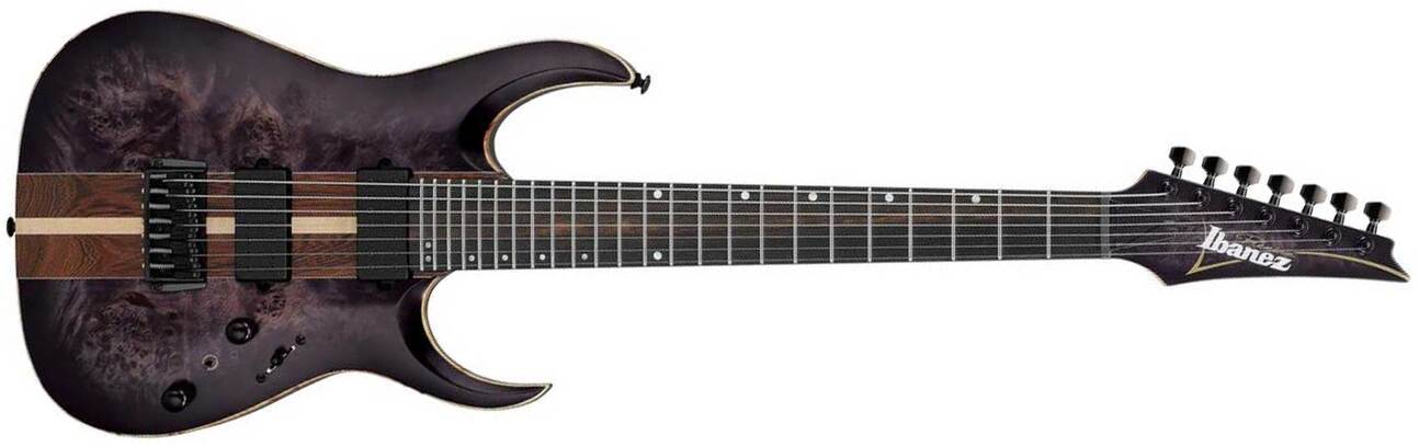 Ibanez Rga217p1pb Drl Premium 7c 2h Dimarzio Ht Eb - Deep Twilight Burst - E-Gitarre in Str-Form - Main picture