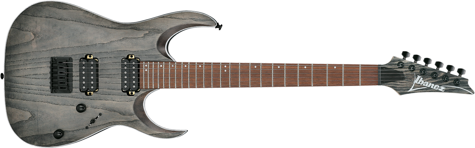 Ibanez Rga42ah Bks Standard 2h Ht Jat - Black Stained - E-Gitarre in Str-Form - Main picture