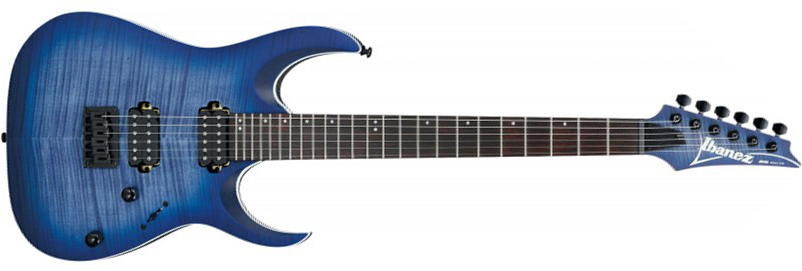 Ibanez Rga42fm Blf Standard Hh Ht Jat - Blue Lagoon Burst Flat - E-Gitarre in Str-Form - Main picture