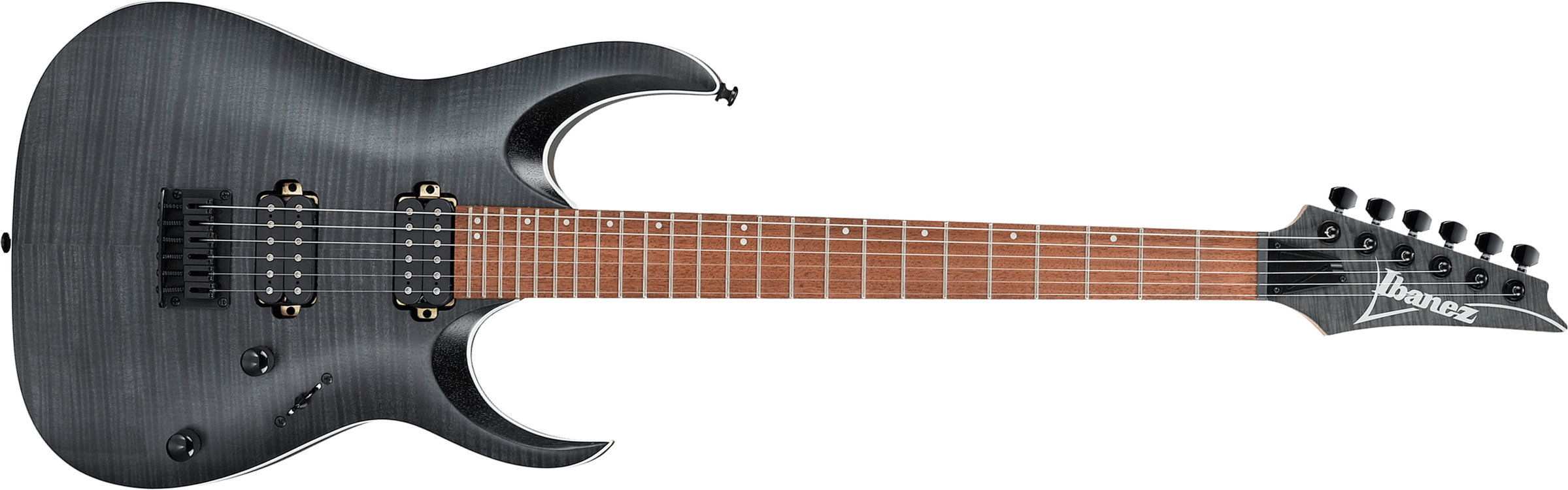 Ibanez Rga42fm Tgf Standard Hh Ht Rw - Transparent Grey Flat - E-Gitarre in Str-Form - Main picture