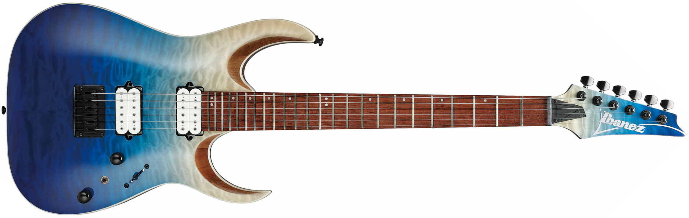 Ibanez Rga42hpqm Big Standard Ht Hh Dimarzio Jat - Blue Iceberg Gradation - E-Gitarre in Str-Form - Main picture