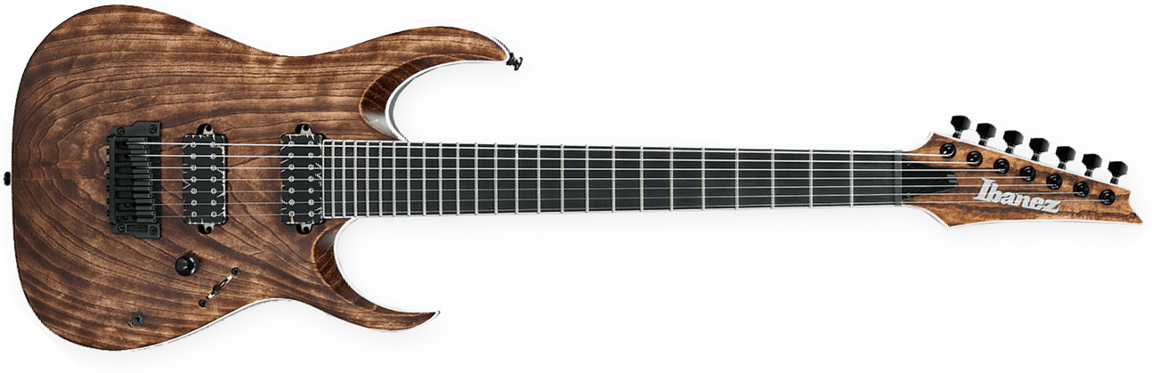 Ibanez Rgaix7u Abs Iron Label 7-cordes Hh Ht - Antique Brown Stained - 7-saitige E-Gitarre - Main picture