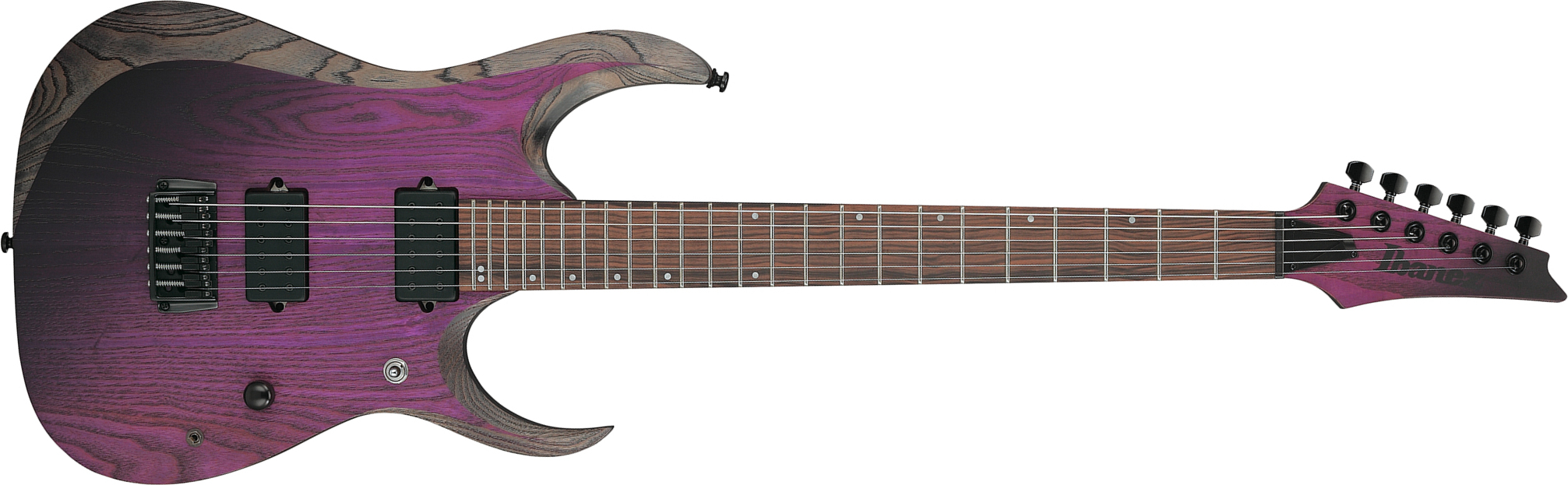 Ibanez Rgd621ah Mnf Iron Label Baryton 2h Dimarzio Ht Eb - Midnight Shade Flat - Bariton E-Gitarre - Main picture