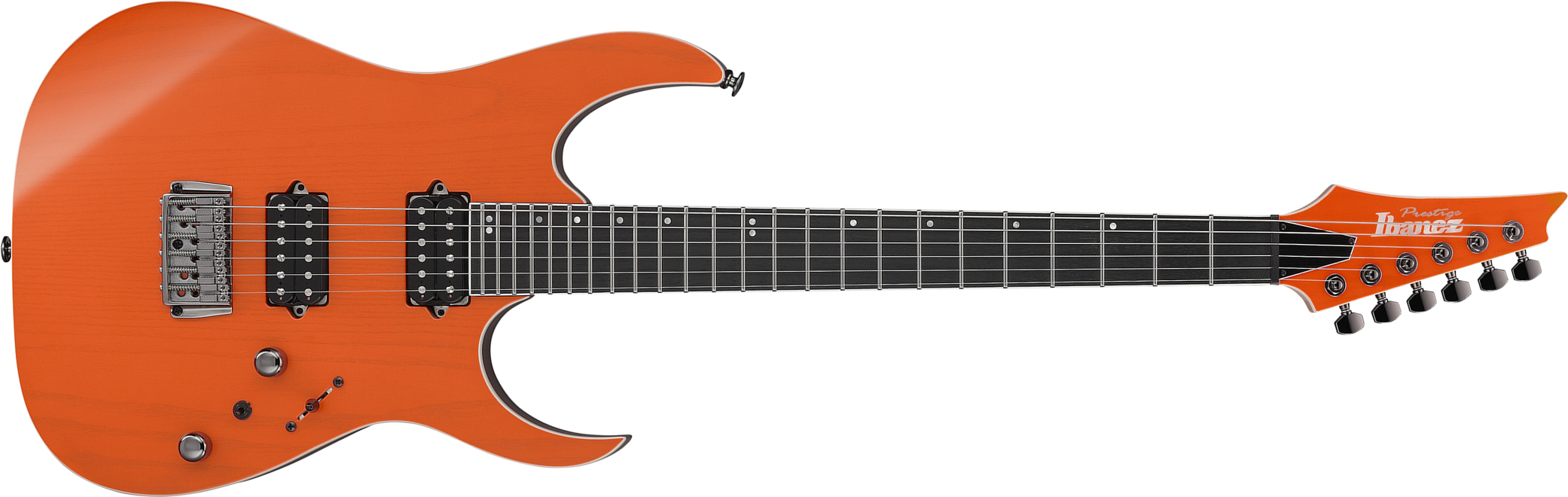 Ibanez Rgr5221r Tfr Prestige Jap 2h Bare Knuckle Ht Rw - Transparent Fluorescent Orange - E-Gitarre in Str-Form - Main picture
