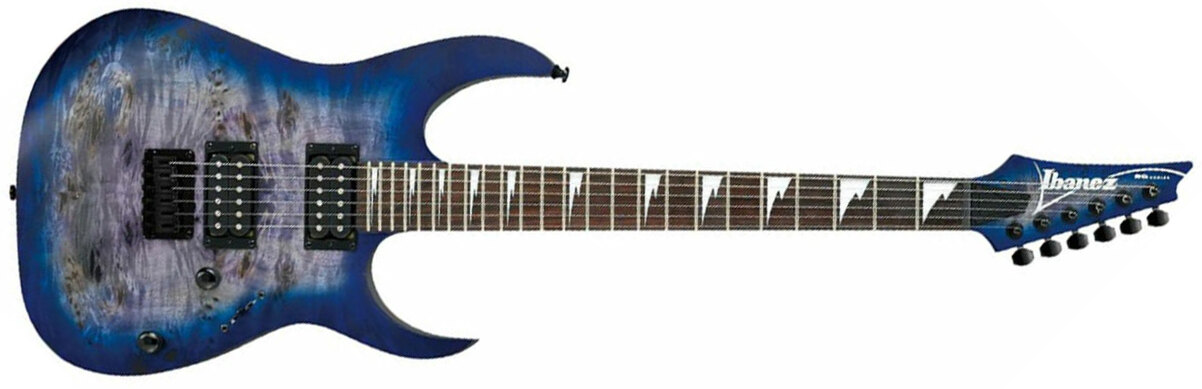 Ibanez Rgrt621dpb Blf Standard Hh Ht Jat - Blue Lagoon Burst Flat - E-Gitarre in Str-Form - Main picture
