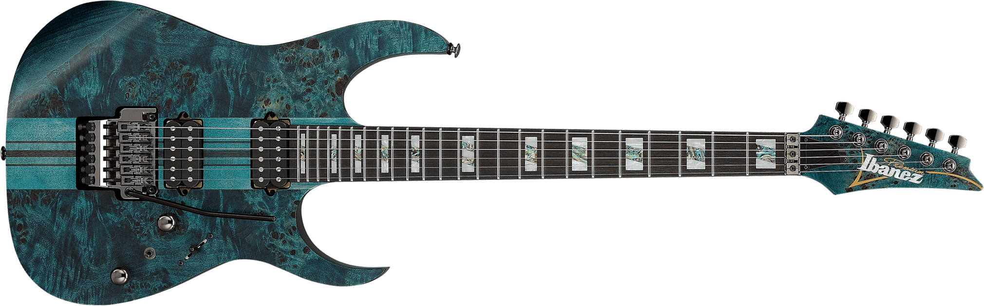 Ibanez Rgt1220pbk Col Premium 2h Dimarzio Fr Eb - Cosmic Blue Low Gloss - E-Gitarre in Str-Form - Main picture