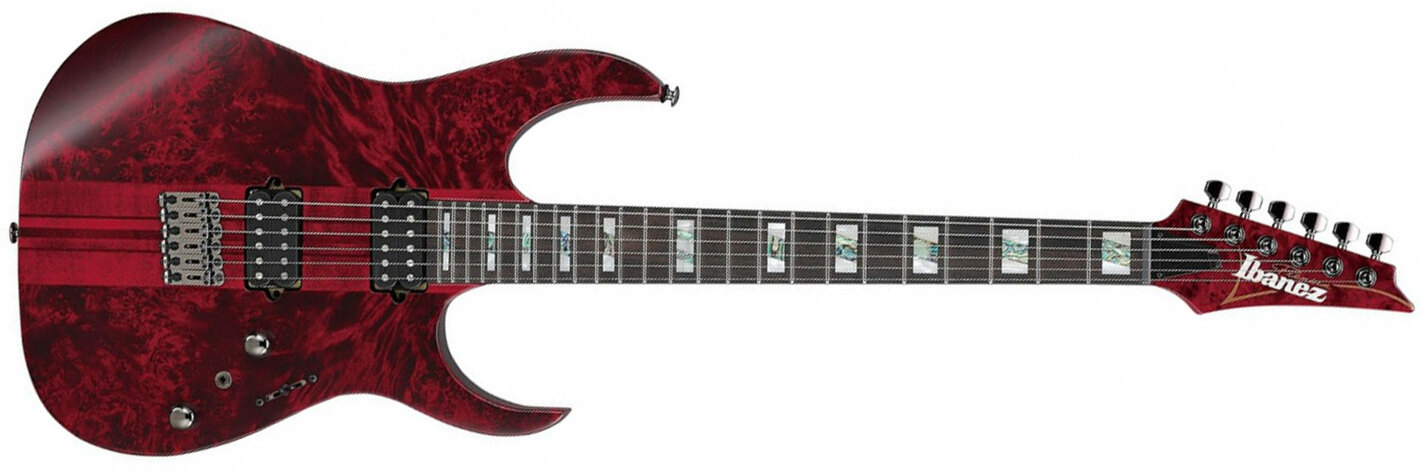 Ibanez Rgt1221pb Swl Premium 2h Dimarzio Ht Eb - Stained Wine Red Low Gloss - E-Gitarre in Str-Form - Main picture