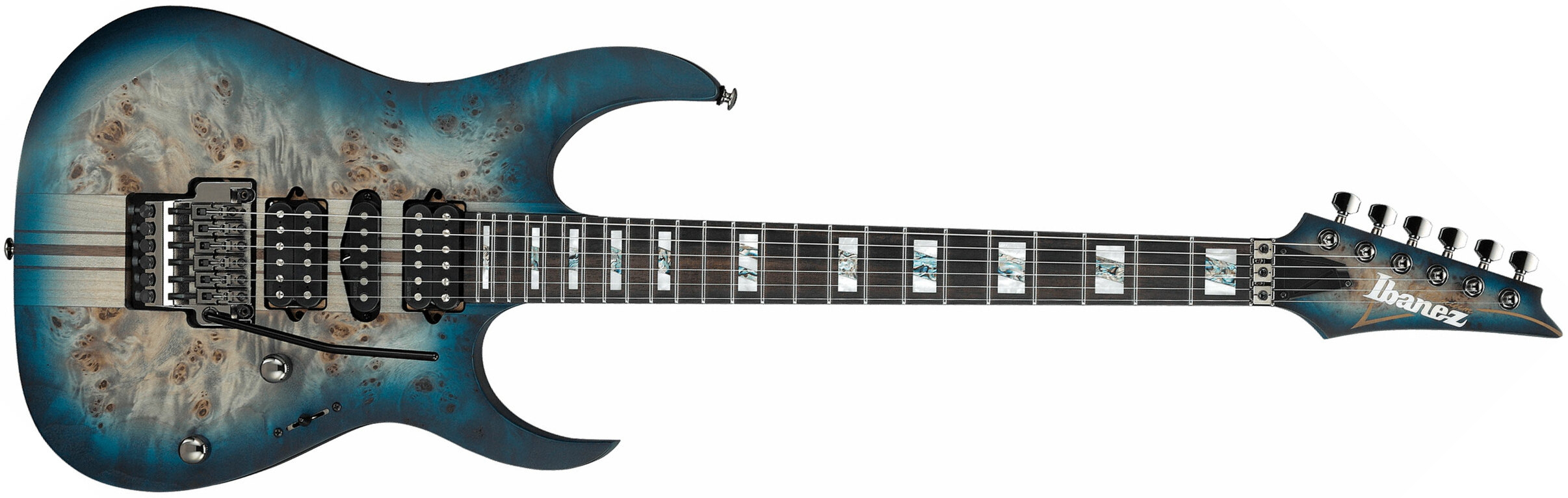 Ibanez Rgt1270pb Ctf Premium Hsh Dimarzio Fr Eb - Cosmic Blue Starburst Flat - E-Gitarre in Str-Form - Main picture