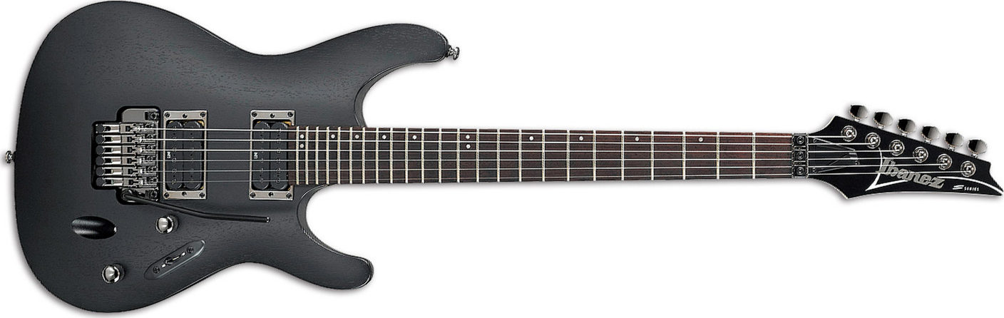 Ibanez S520 Wk Standard Hh Fr Jat - Weathered Black - E-Gitarre in Str-Form - Main picture