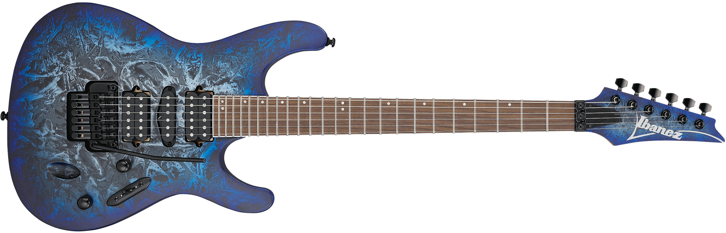 Ibanez S770 Czm Sabre Standard Hsh Dimarzio Fr Rw - Cosmic Blue Frozen Matte - E-Gitarre in Str-Form - Main picture