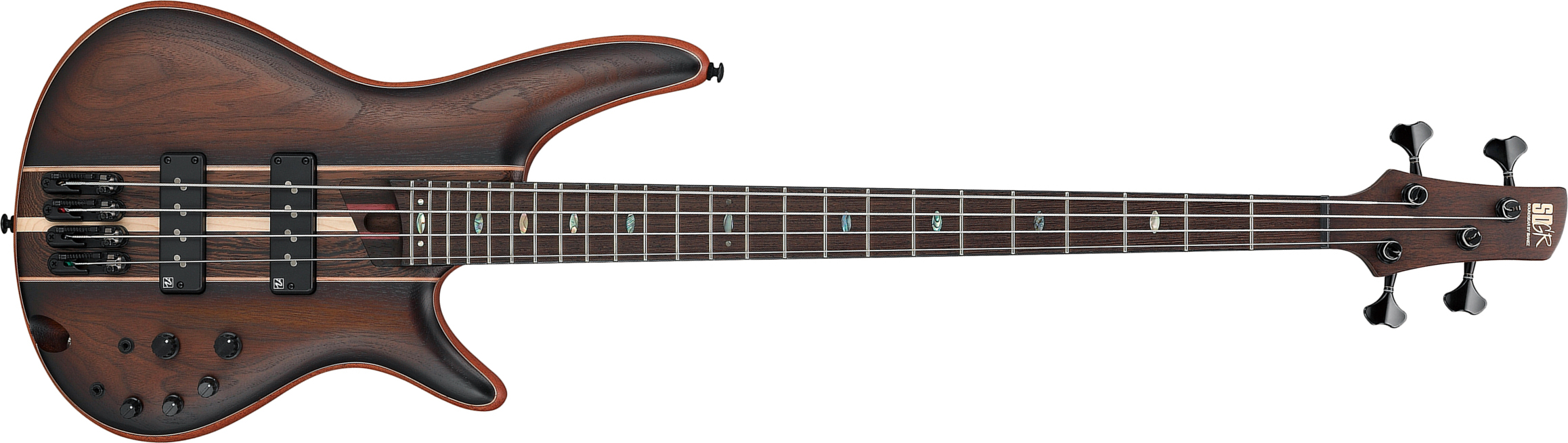 Ibanez Sr1350b Duf Premium Active Pp - Dual Mocha Burst Flat - Solidbody E-bass - Main picture