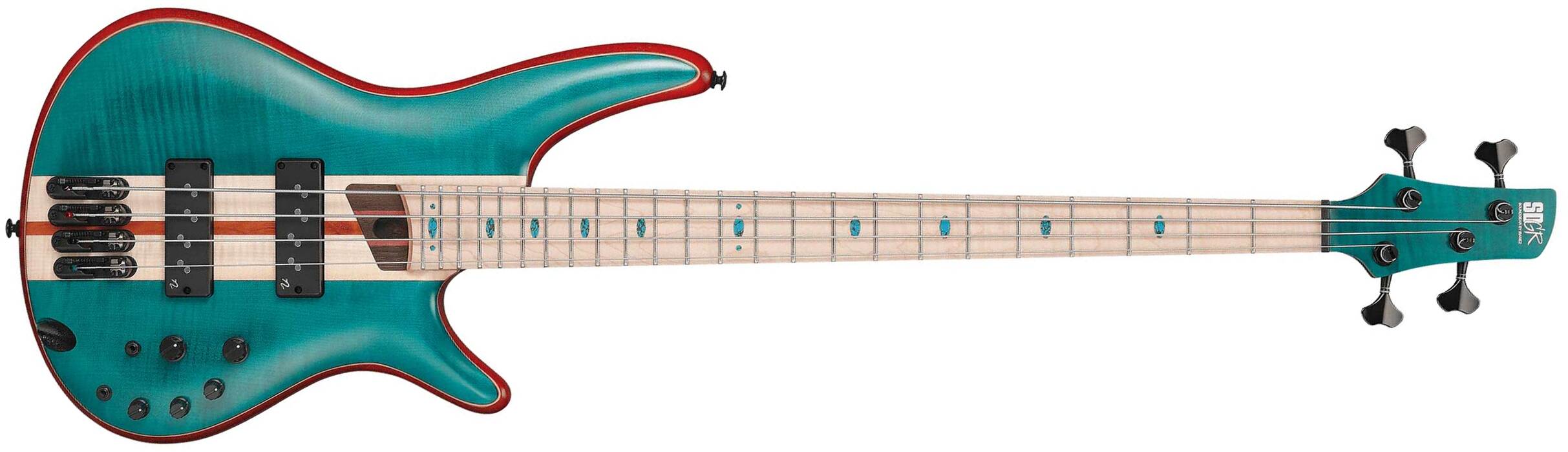 Ibanez Sr1420b Cgl Premium Active Mn - Caribbean Green - Solidbody E-bass - Main picture