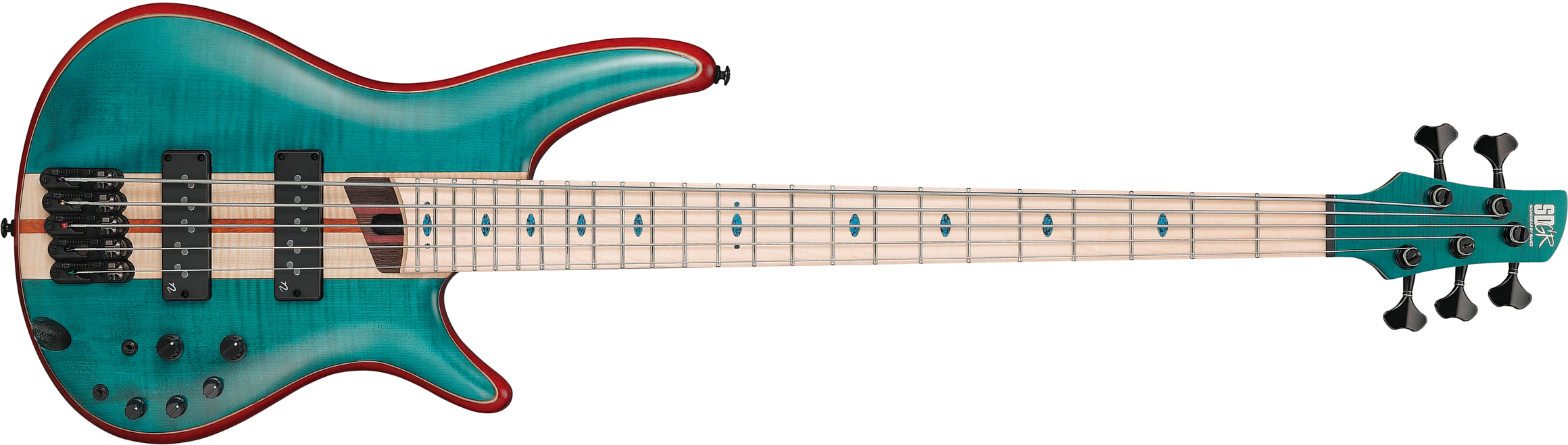 Ibanez Sr1425b Cgl Premium 5c Active Mn - Caribbean Green - Solidbody E-bass - Main picture
