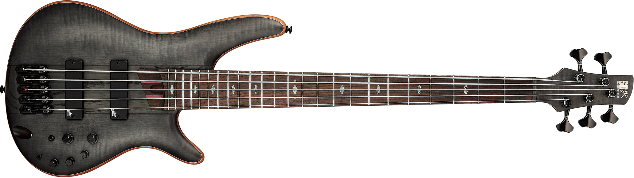 Ibanez Sr1455dw Tgf Premium 5c Active Rw - Transparent Gray Flat - Solidbody E-bass - Main picture