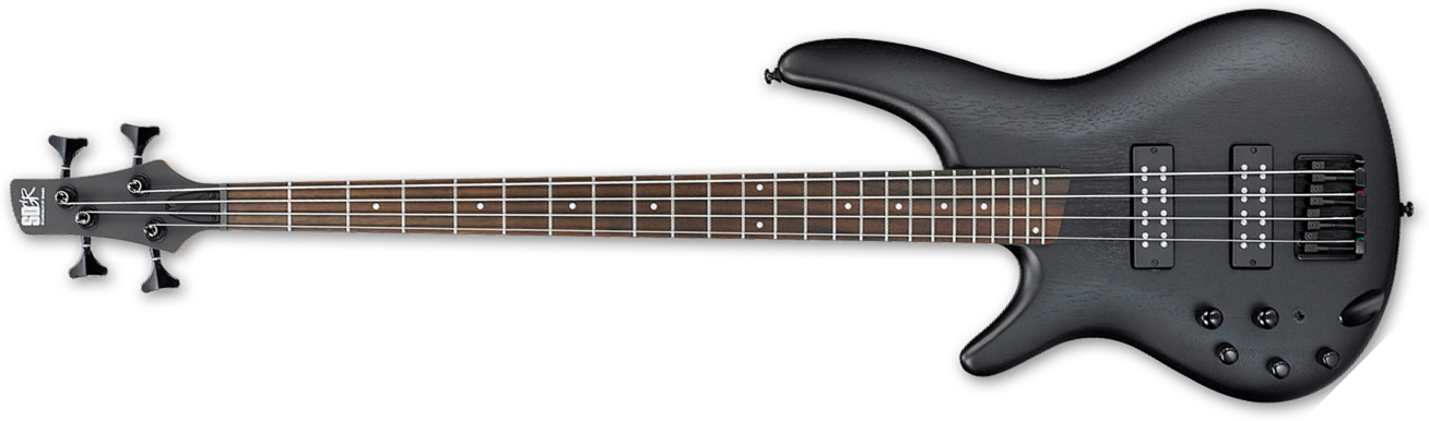 Ibanez Sr300ebl Wk Lh Gaucher Standard Active Jat - Weathered Black - Solidbody E-bass - Main picture
