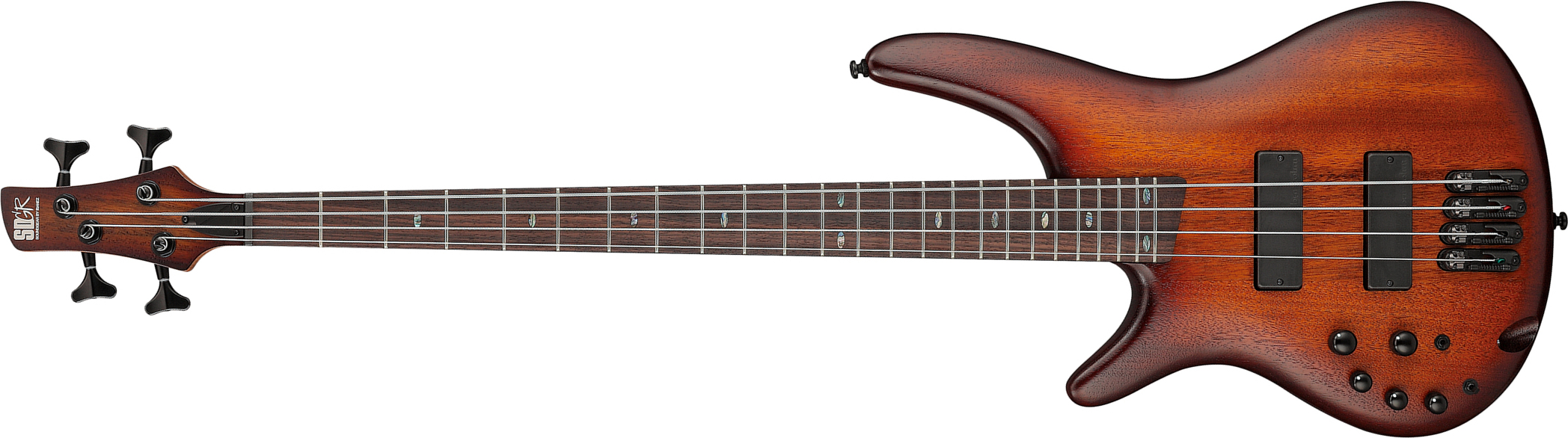 Ibanez Sr500al Mhl Standard Gaucher Active Bartolini Rw - Mahogany Brown Burst Low Gloss - Solidbody E-bass - Main picture