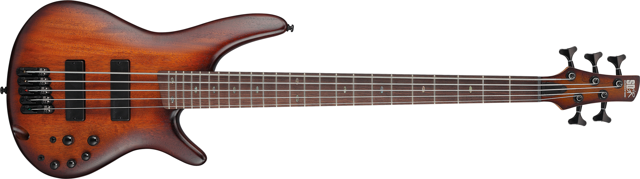 Ibanez Sr505a Mhl Standard 5c Active Bartolini Rw - Mahogany Brown Burst Low Gloss - Solidbody E-bass - Main picture