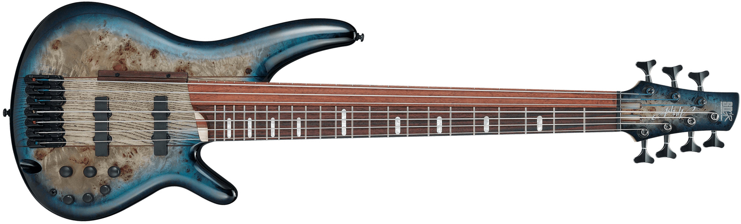 Ibanez Sras7 Cbs Workshop 7c  Fretless Active Piezo Rw/bub - Cosmic Blue Starburst - Solidbody E-bass - Main picture