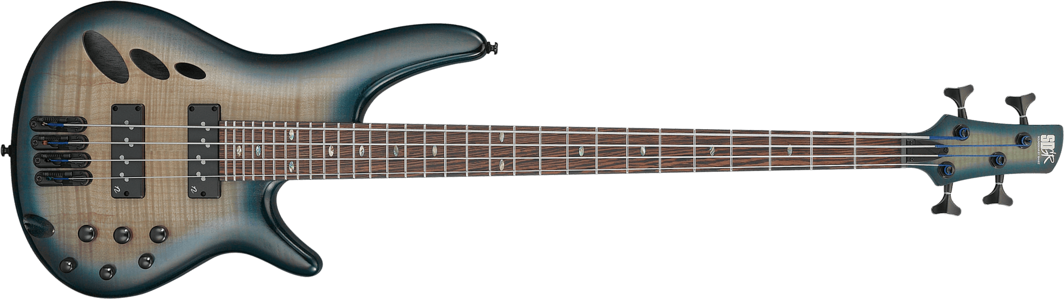 Ibanez Srd900 Ctl Workshop Active Piezo Pp - Cosmic Blue Starburst - Halbakustiche Bass - Main picture